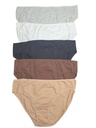 5 Pack panty bikinis de algodon