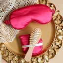 Juego de máscara para ojos y peine de madera