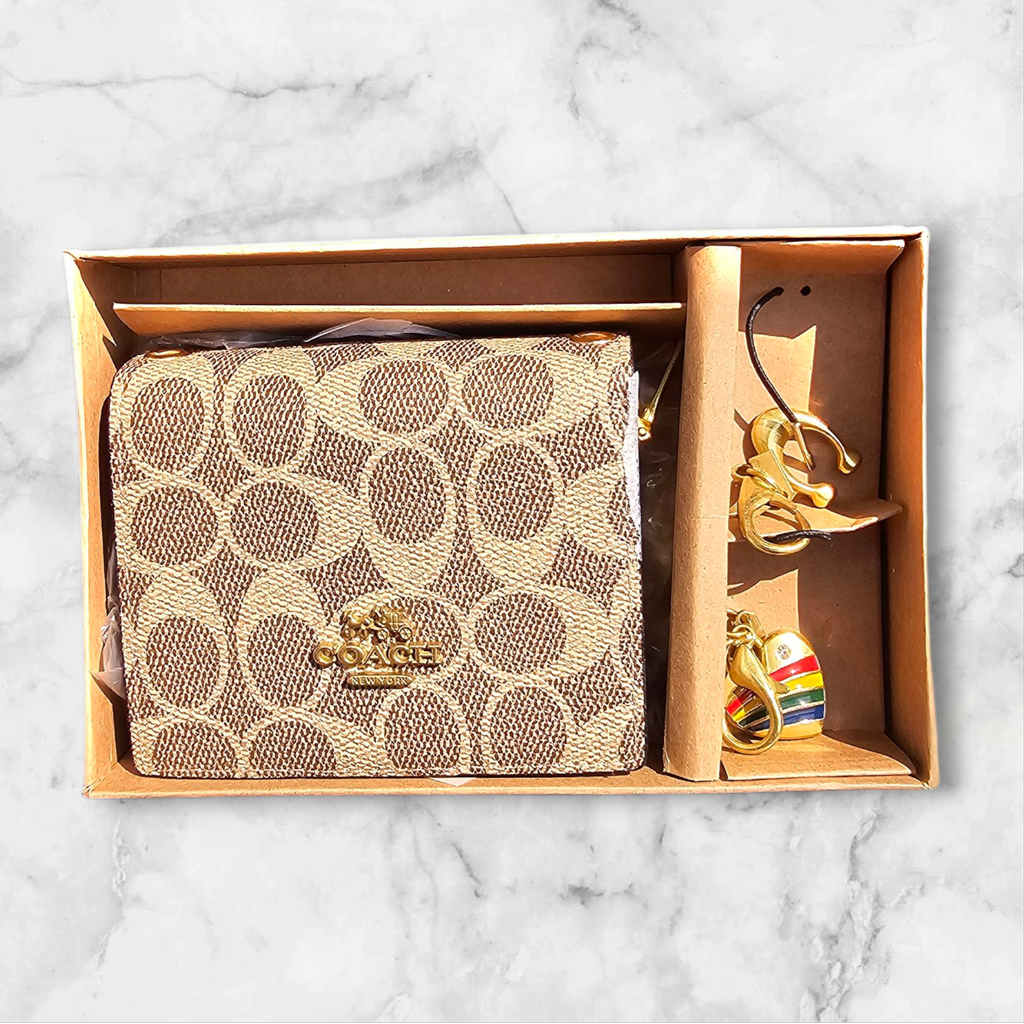 Billetera de cuero para mujer.