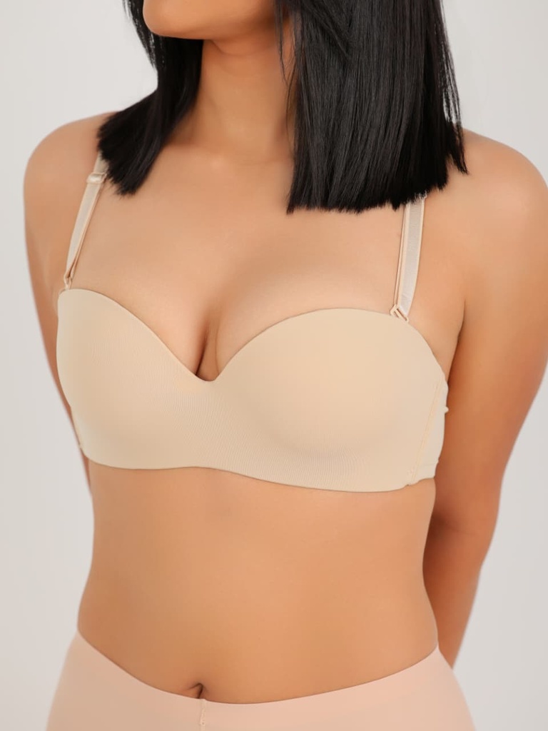 Brasier strapless liso con tiras removibles intimates