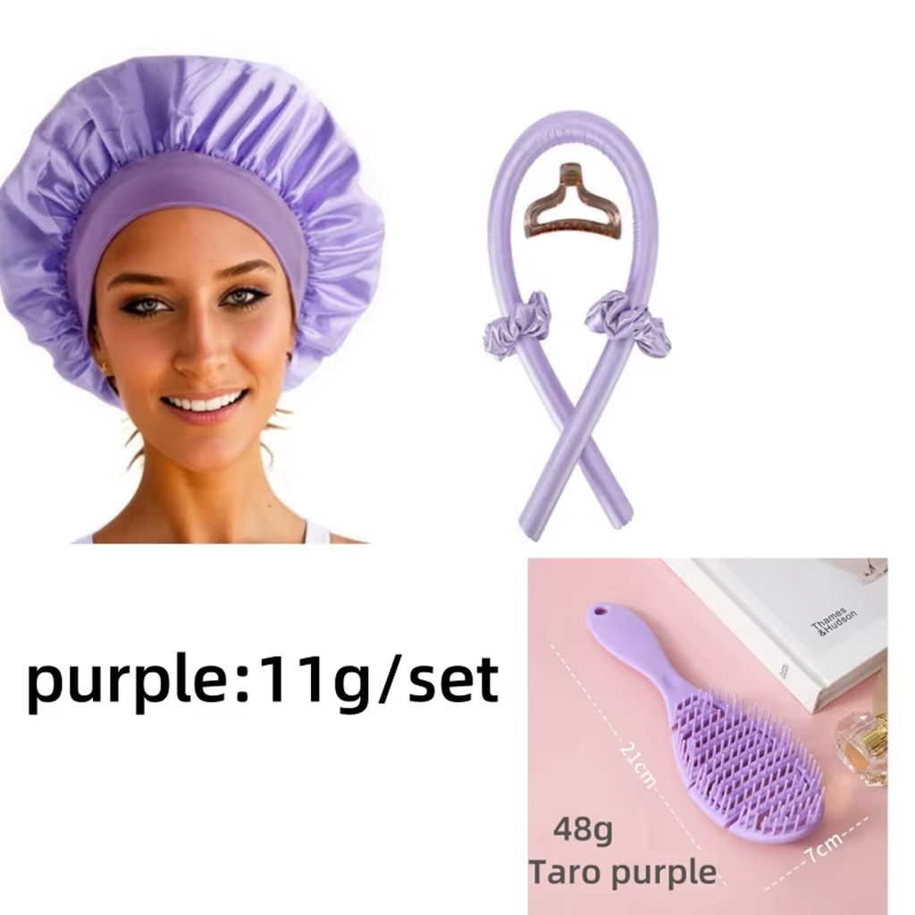 Juego de gorro rizador para dormir