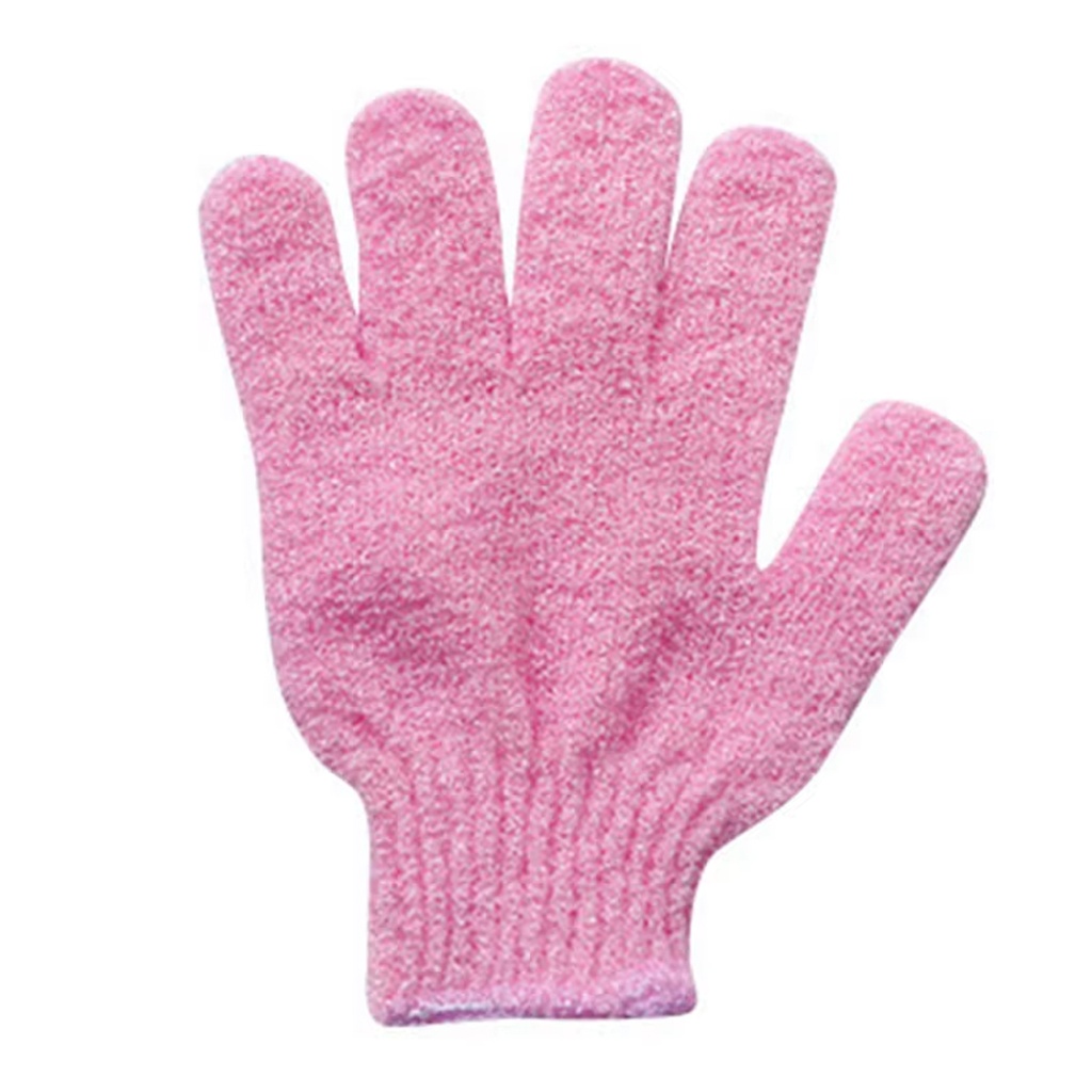 Guantes de baño de nailon de cinco dedos