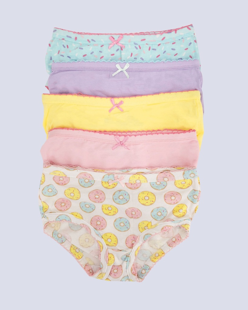 5 Panties de algodÃ³n para niÃ±a