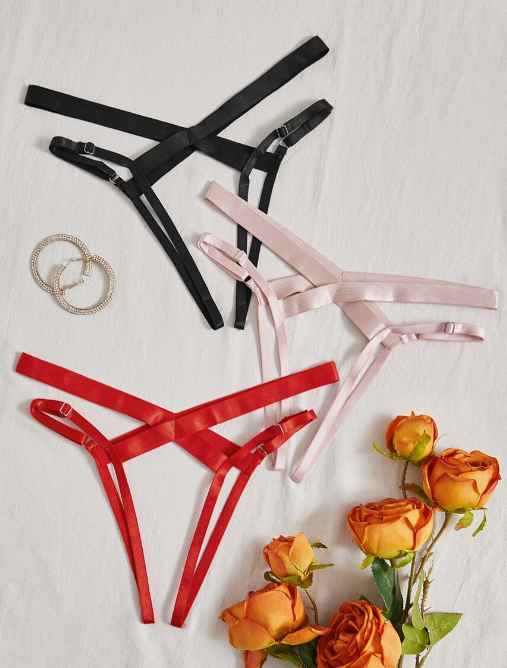 piezas Bragas unicolor con abertura