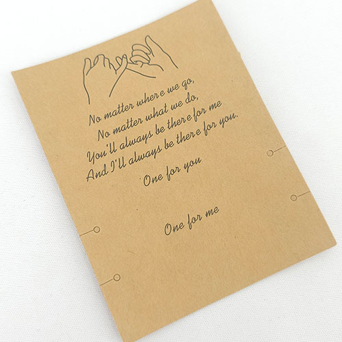 Tarjetero de Exhibicion de pulsera y cadena