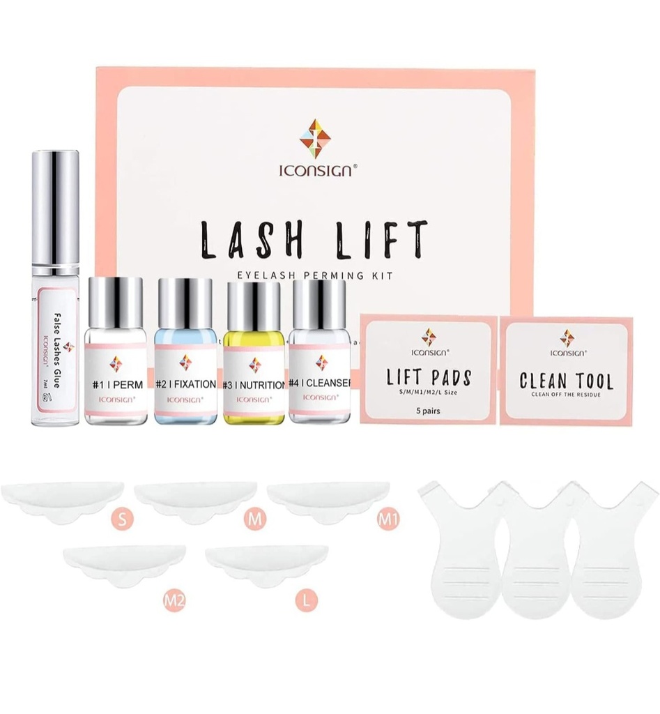 AISEELY lifting pestañas kit profesional, lash lift lit semipermanente, kit lifting de pestañas para salon y uso domestico