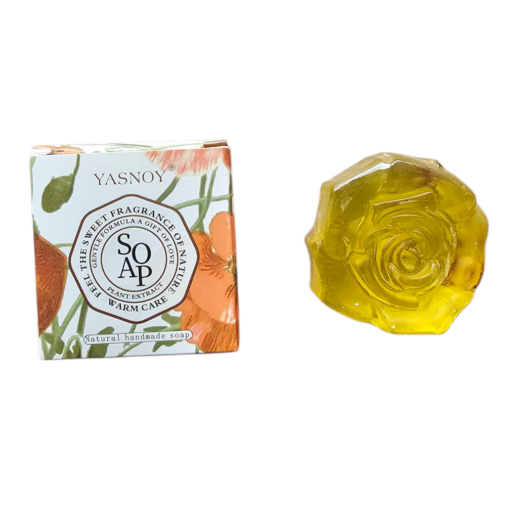 Jabón de limpieza natural, hecho a mano y colorido con extracto de plantas orgánicas, marca privada (#04)