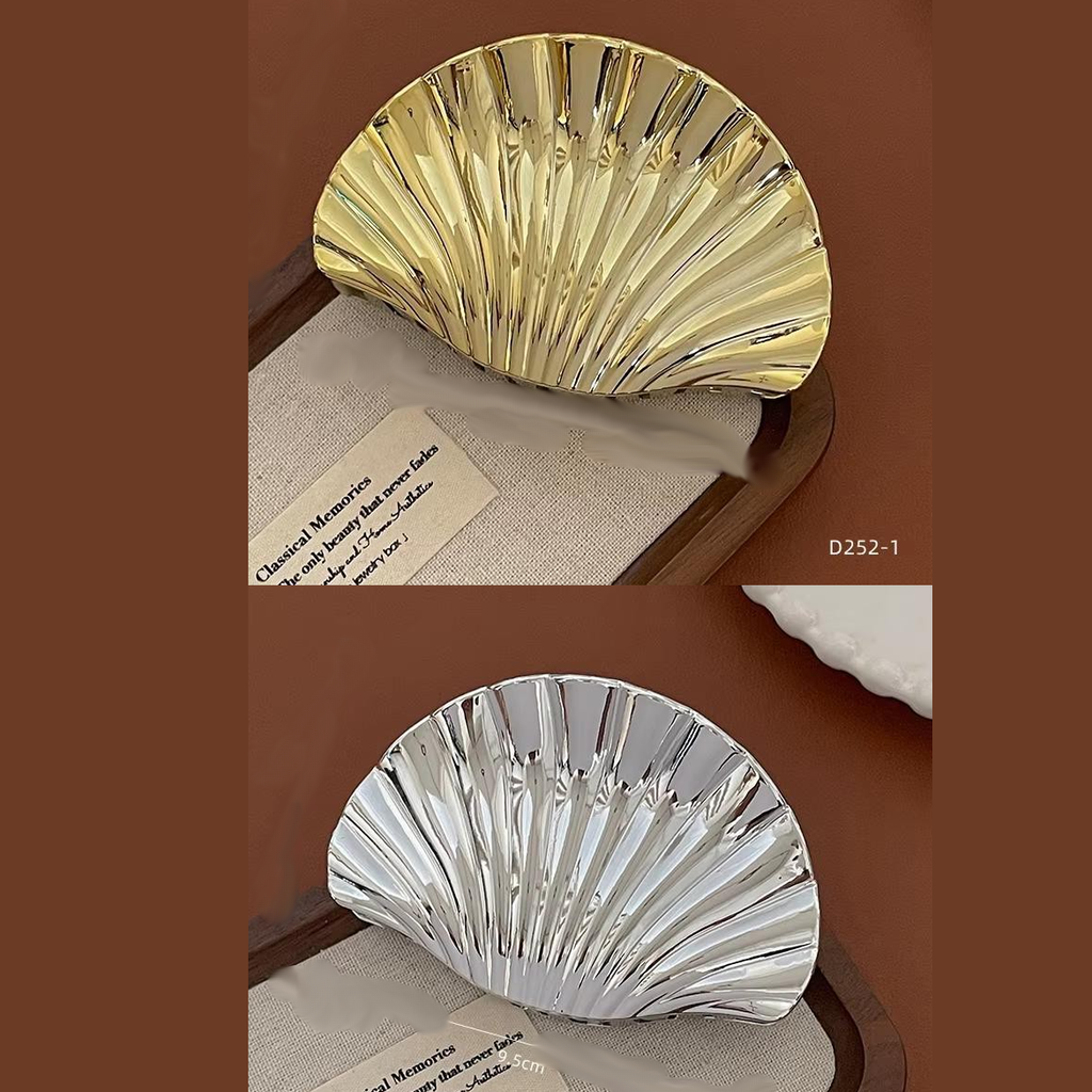 Accesorio de Pelo Gancho Cola Grande Dorado o Plateado