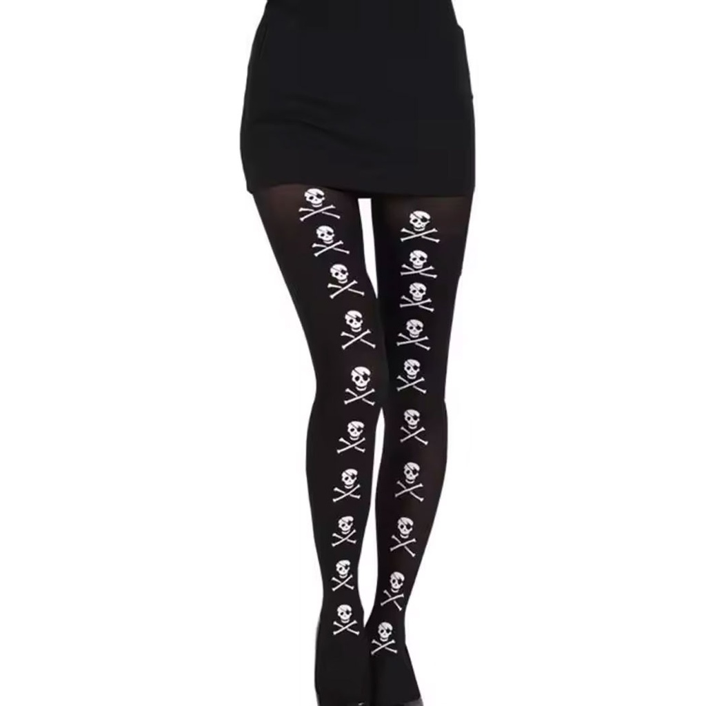 Medias de calabera para fiesta de Halloween