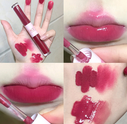 Tinte o brillo de labios de doble punta mate/aterciopelado. (#06)