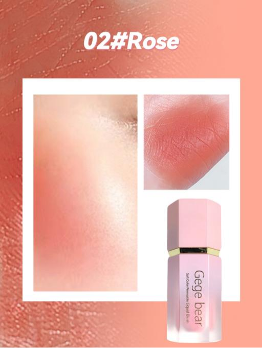 Rubor líquido rosa mate para mejillas (#02 ROSE)