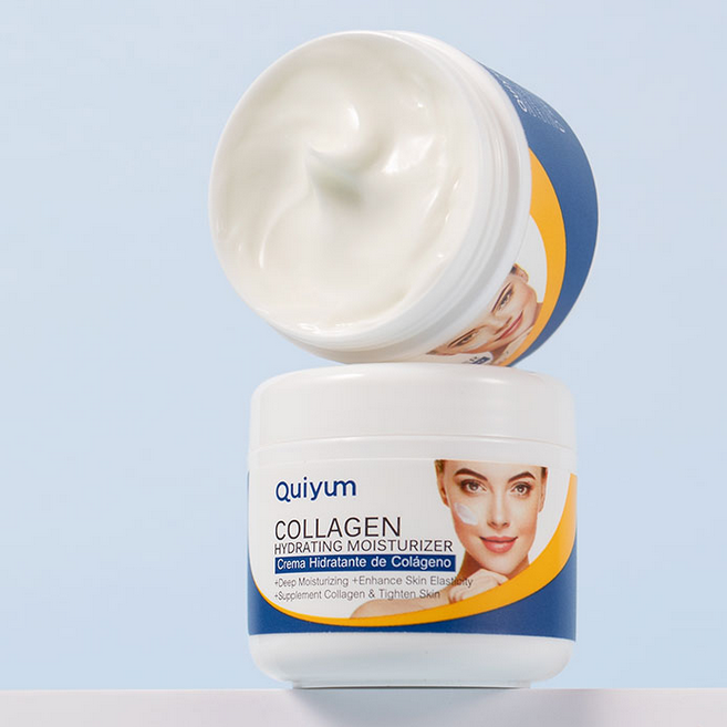 Crema hidratante facial de colágeno.