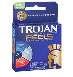 Trojan All the Feels Condoms - Pack of 3