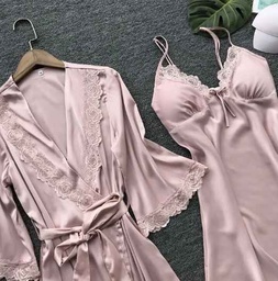 Pijama camison bata color rosado