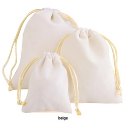 Bolsa Terciopelo Crema sin logo