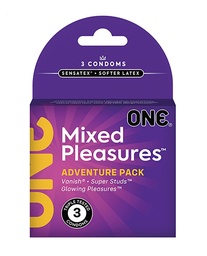 One Mixed Pleasures Condoms - Box of 3