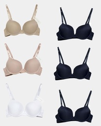 Brassier liso sin push-up en colores básicos.