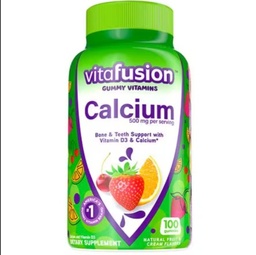 Vitafusion Calcium Supplement Gummy Vitamins Fruit & Cream, 100