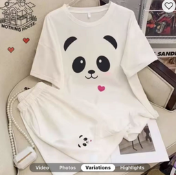 Pijama Short de dibujos animados