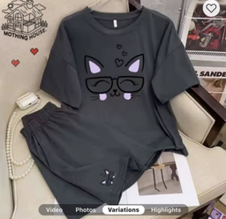 Pijama Short de dibujos animados