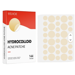 Parches hidrocoloides para el acné (144 unidades) para eliminar granos y acné facial, cuidado de la piel coreano.