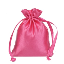 Bolsa de tela de seda (7X9) ROSADO