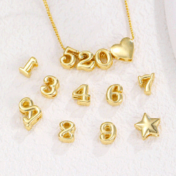 Dije brass Numeros (solo dije)