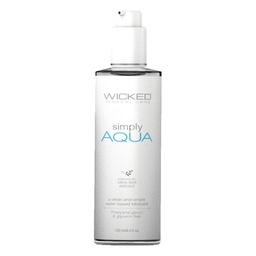 Wicked Sensual Care Simply Aqua Water Based Lubricant - 4 oz