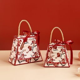 Caja de regalo para recuerdos de boda con cinta