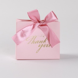 Bolsa de regalo thank you 11.5X4.5X10 cinta color rosado
